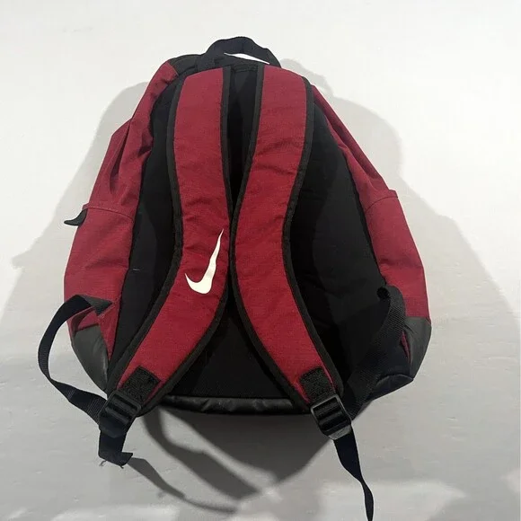 Nike Training Brasilia Gym School Backpack Poly RED Bookbag Travel FLAW - Picture 3 of 10